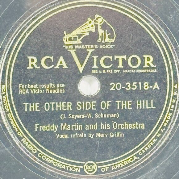 Freddy Martin & His Orchestra The Other Side Of The Hill 20-3518 RCA Victor - Picture 2 of 4